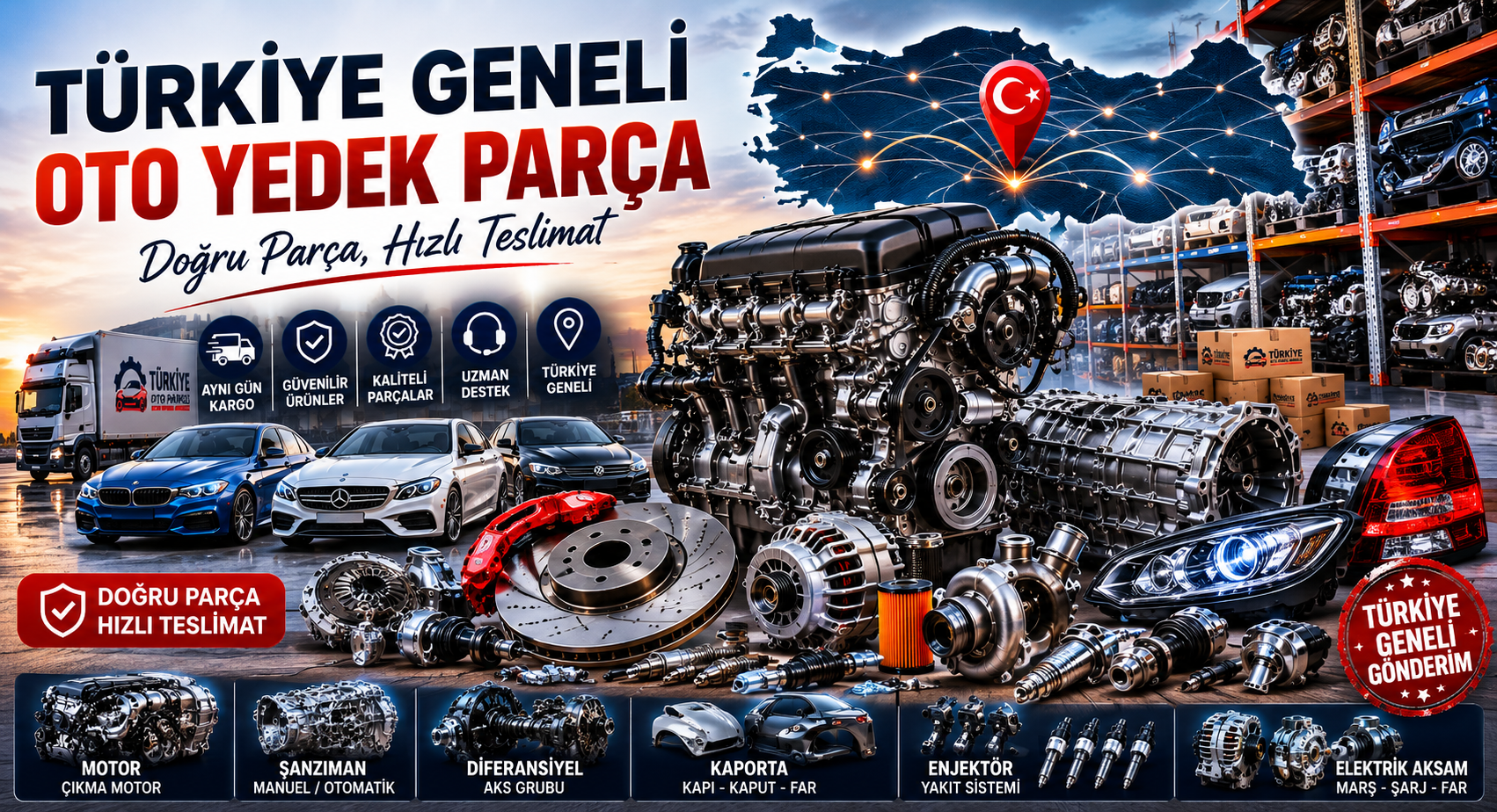 Türkiye Geneli Oto Yedek Parça Temini ve Güvenilir Parça Seçimi