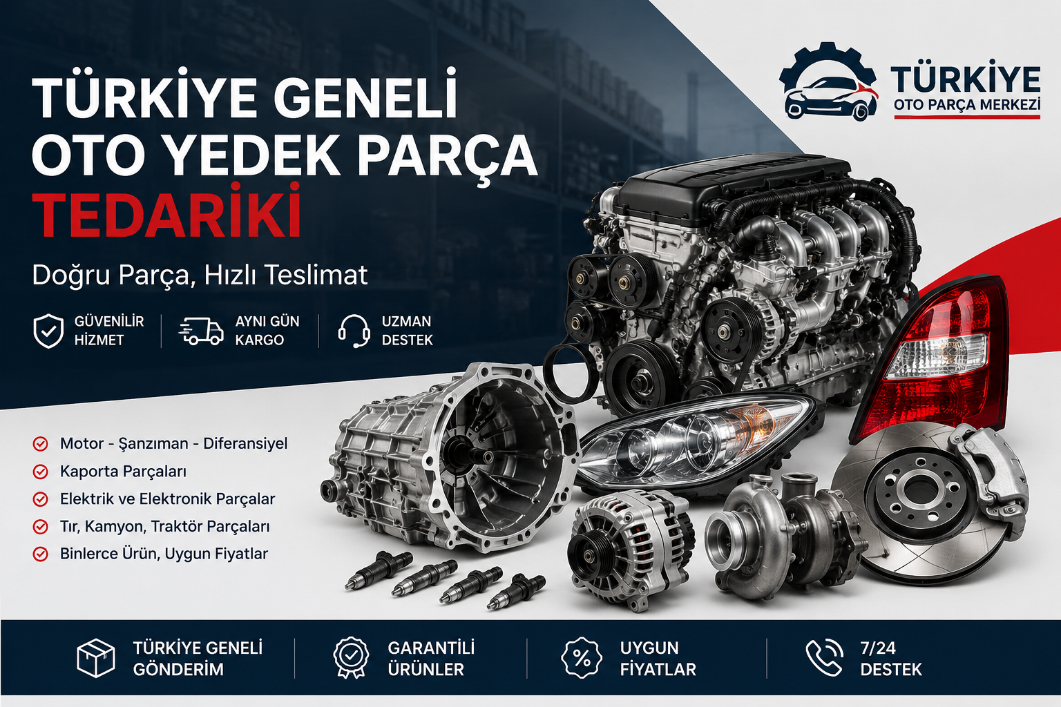 Türkiye Geneli Oto Yedek Parça Temini